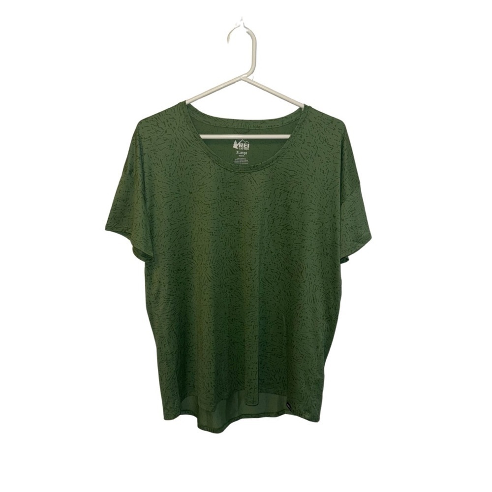 REI Green Short Sleeve Tee Casual Essential